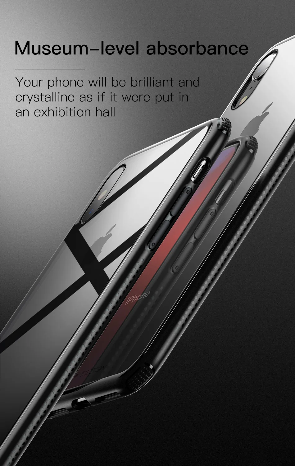 Baseus, роскошный чехол из закаленного стекла для iPhone Xs, Xs, Max, XR, чехол для телефона, противоударный чехол для телефона s, для iPhone Xs