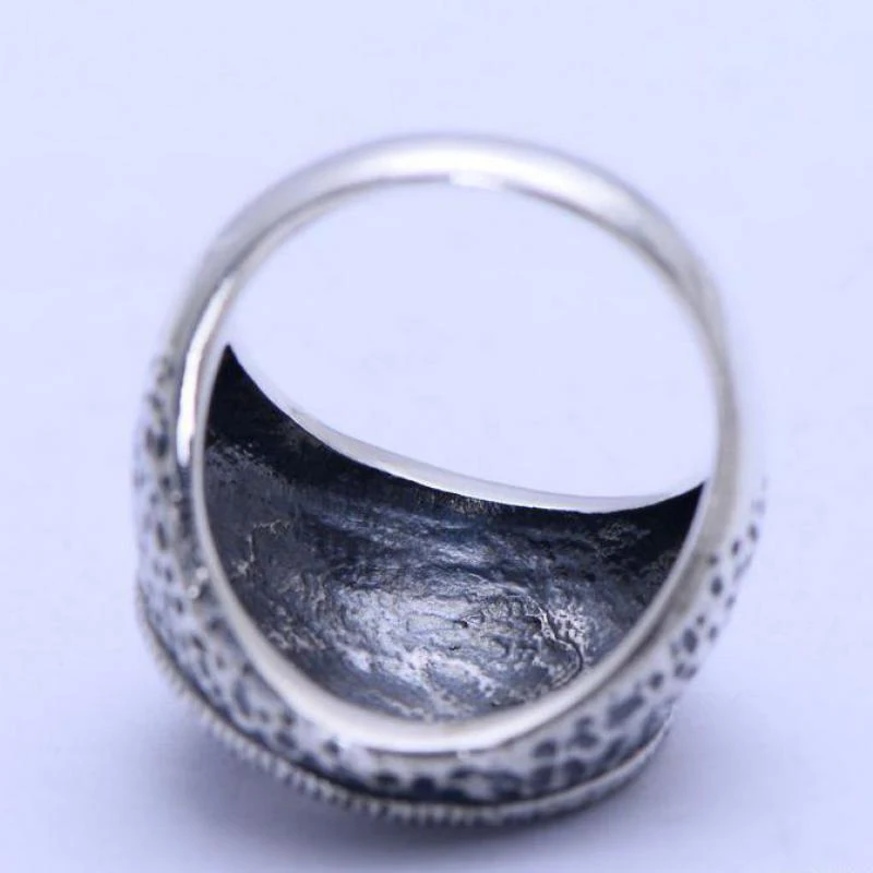 MAYONES реальные твердые искусственные серебряные винтажные кольца богов глаз для