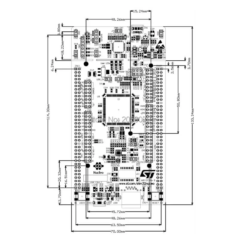 Официальная демонстрационная плата ST для Arduino с процессором STM32 и MTK mtk32-m |