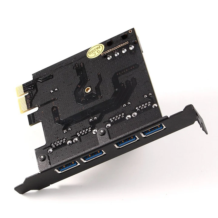 PCIe USB 3,0 4 Порты и разъёмы карты адаптер конвертер/PCI-express разверните добавить на карта передачи до 5Gbp/s для настольных компьютеров SSD жесткий диск HDD диск