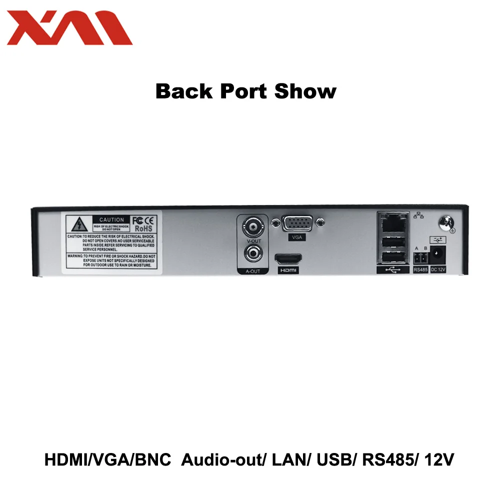 Камера видеонаблюдения XM Mini NVR Full HD 8 каналов 1080P ONVIF 2 0 IP с радиатором |
