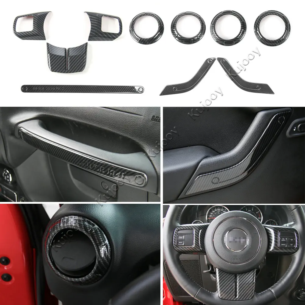 

Отделка для руля Jeep Wrangler 2011-2016, из углеродного волокна