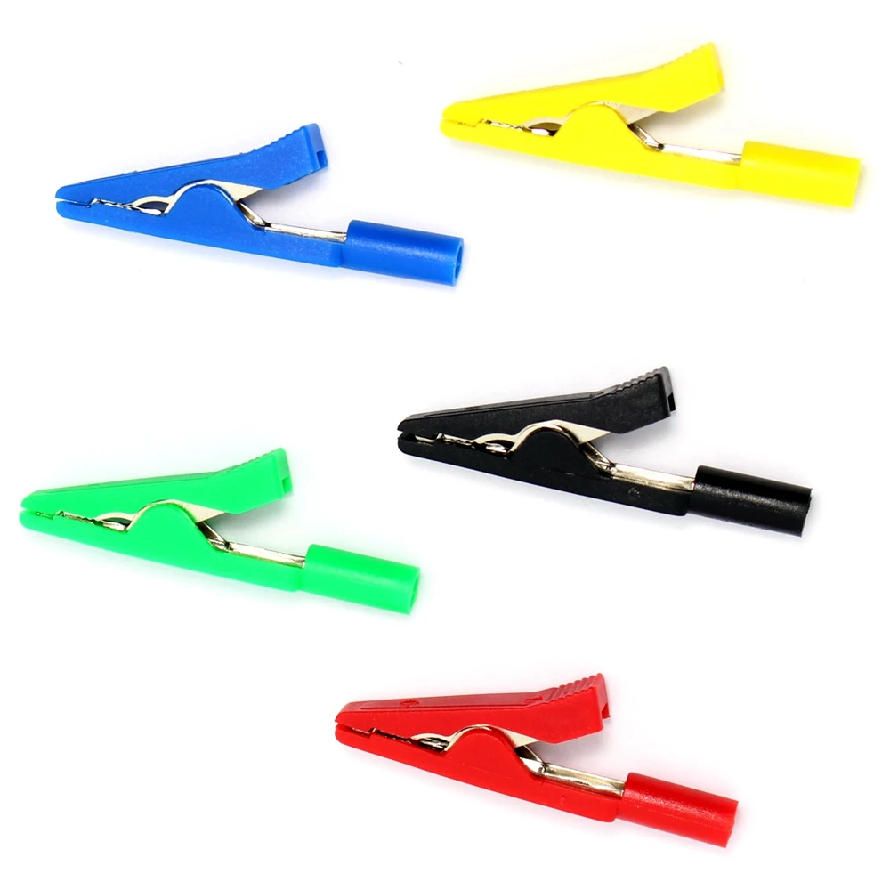 Полностью изолированные мини зажимы челюстного типа крокодил с 2 мм жесткой