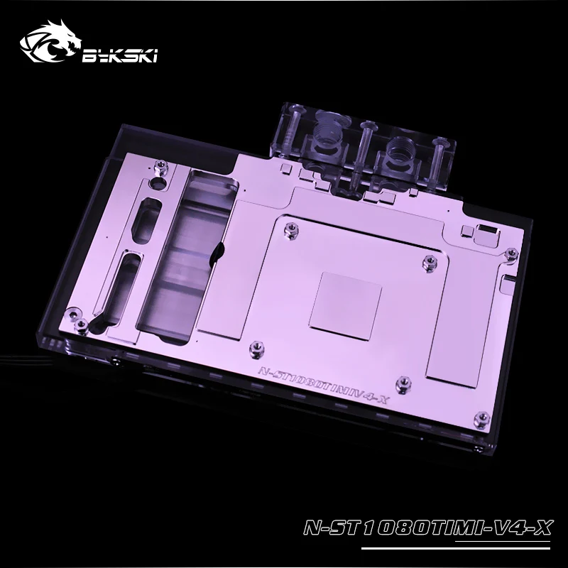 Bykski GPU водяной блок для ZOTAC Geforce GTX 1080Ti MINI, 4 серии, 12v 4pin, 5v 3pin световой коллектор, N-ST1080TIMI/V2/V3/V4-X