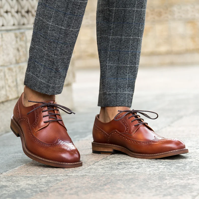 Мужские модельные туфли Модные мужские из натуральной кожи Вечерние