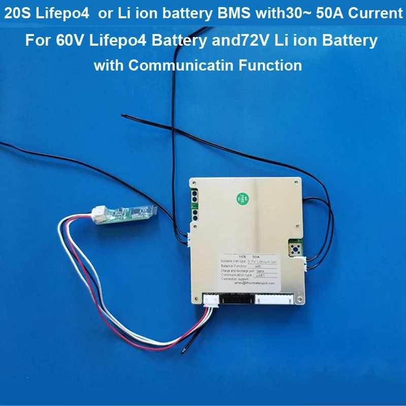 20S 72V li ion bluetooth smart BMS or 60V Lifepo4 Battery Protection circuit board with APP and PC software | Электроника