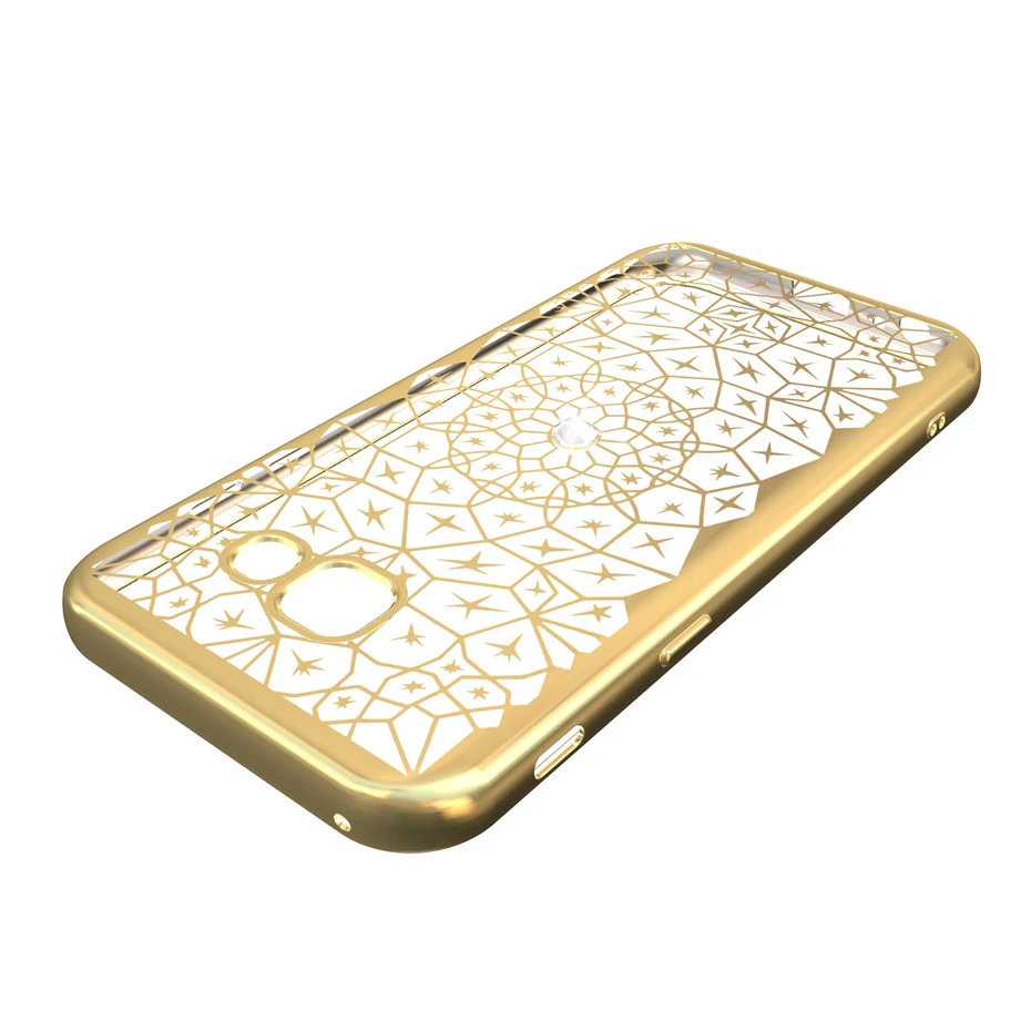 DAGUDON Luxury Diamond Case For Samsung Galaxy A5 2017 Silicone gold Shiny soft Back Cover Phone Cases A520 |
