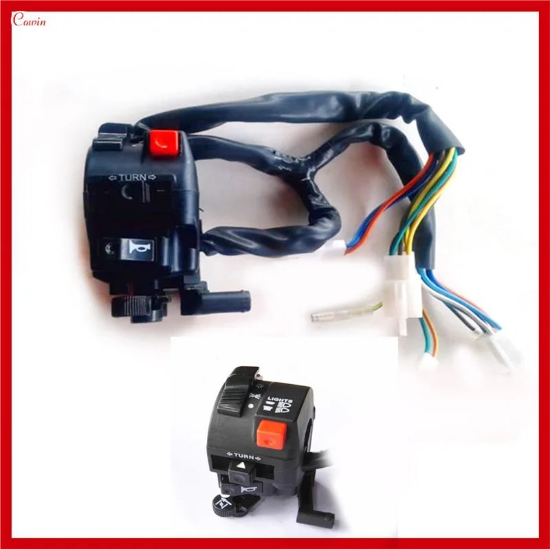 Новый мотоциклетный переключатель левый руль фара головного света дальний и