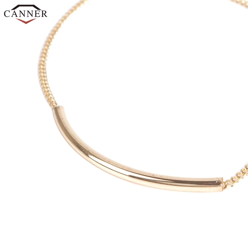 Браслет на лодыжку Женский простая цепочка под золото и серебро Металлический