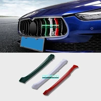 abs car styling front grille grills trim strips cover performance decoration stickers 2014 2015 2016 2017 for maserati ghibli