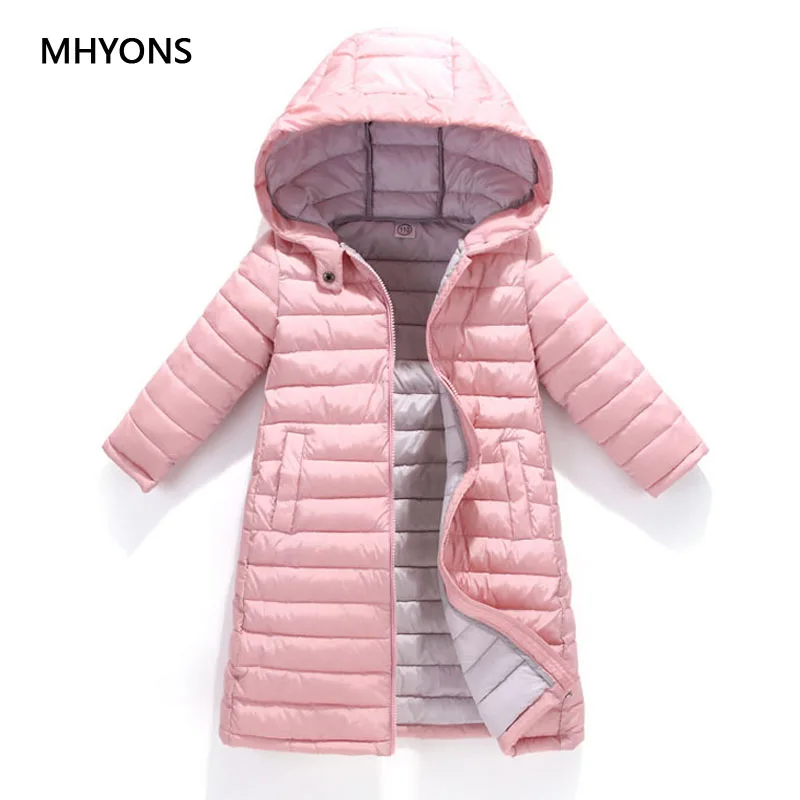 MHYONS 2021 модные куртки для девочек детское осенне зимнее теплое пальто одежда