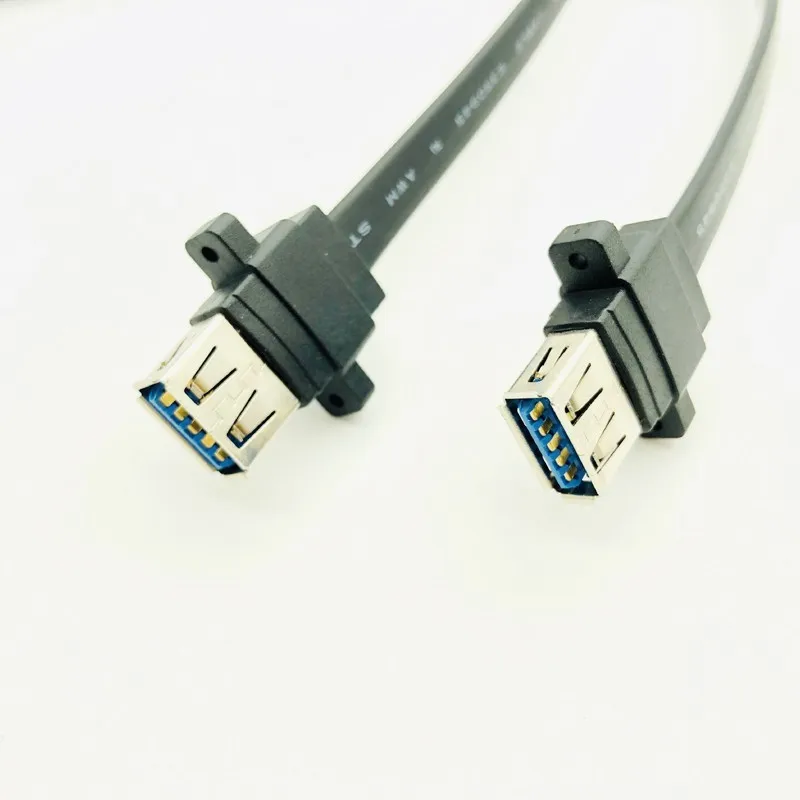 Коннектор H1111Z USB 3 0 для панельного крепления двухпортовый с внутренней резьбой