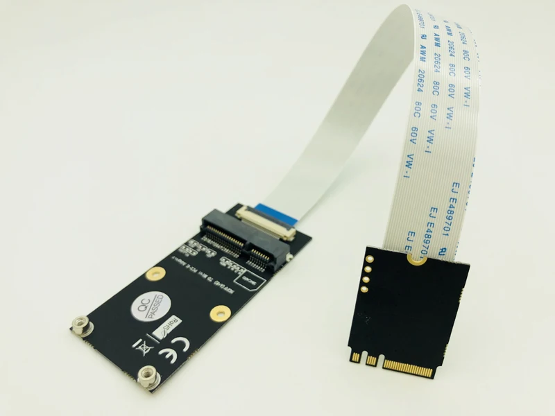 A+ E NGFFto Mini PCI-E адаптер NGFF ключ A-E к Mini PCI Express wifi M.2 wifi адаптер для половинной и полноразмерной сетевой карты