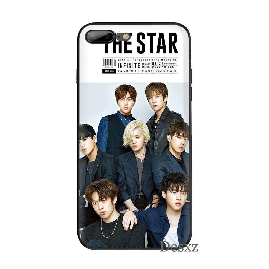 Мобильный телефон чехол для iPhone 11 Pro XR X XS Max 6 6S 7 8 Plus 5 5S SE корейский бесконечный Kpop