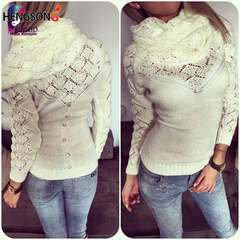 Женский свитер с длинным рукавом серый белый черный|sweater wrap|women sweaterblack jumper |