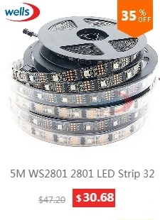 WS2812B умный светодиодный пиксель полосы 30/60/144 светодиодный s/m WS2812 IC SMD 5050 RGB светодиодный полосы света 1 М/4 м/5 м DC5V Водонепроницаемый/не Водонепроницаемый