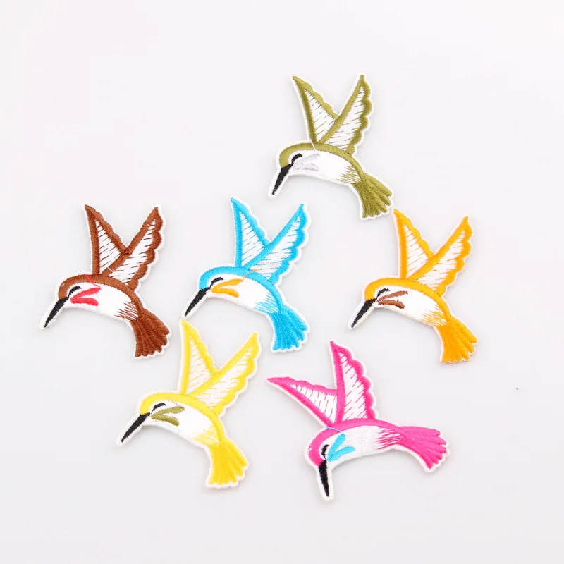 1 шт. милые патчи с птицами железная вышивка симпатичная тканевая нашивка для