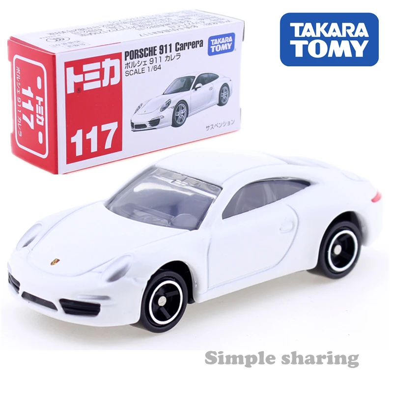 Takara Tomy Tomica No.117 Porsche спортивный автомобиль 1:64 Литой Детские модели игрушки с