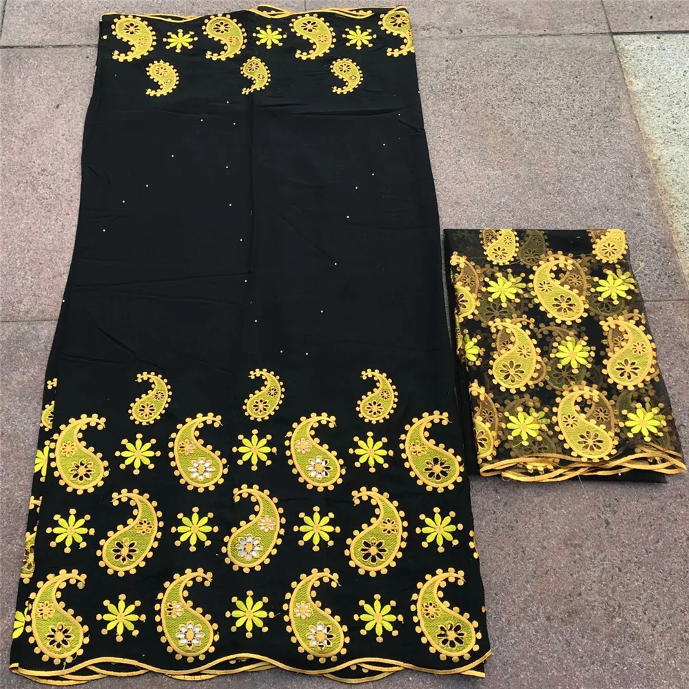 Нигерийская кружевная ткань черная швейцарская вуаль кружево в швейцарии