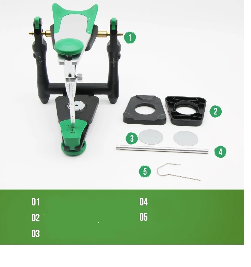 50 pcs Dental lab materials plastic piece metal piece fitting on Amann Girrbach articulator model bite articulator not included