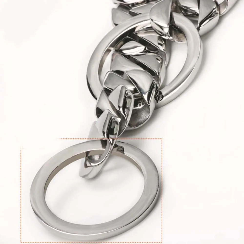 15MMNew Arrive Stainless Steel Silver Color Polished Dogs Cuban Curb Chain Necklace Collar Choker Slip Training Pet Link 12&quot-32&quot |