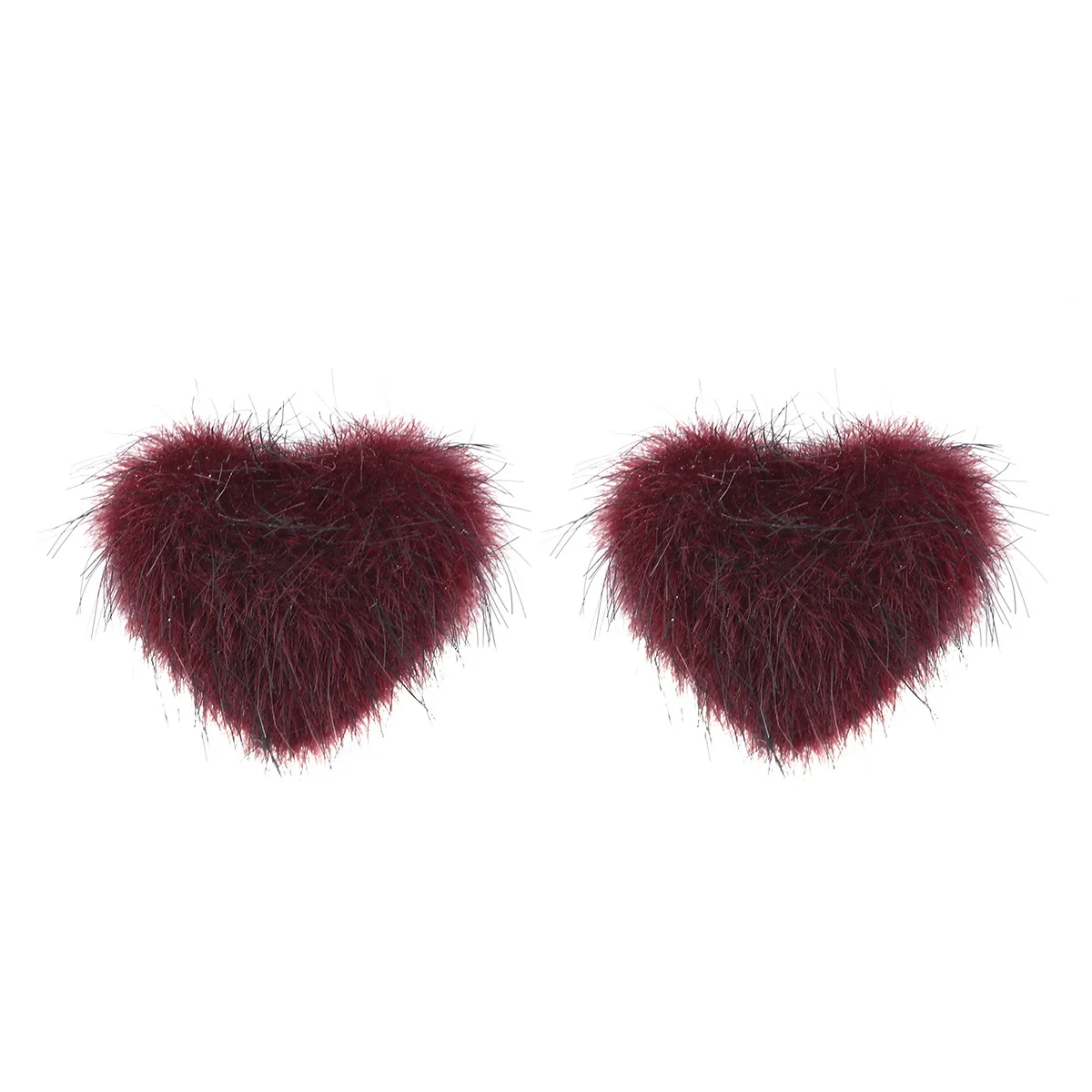 Женские корейские серьги гвоздики с красным сердцем милые модные простые