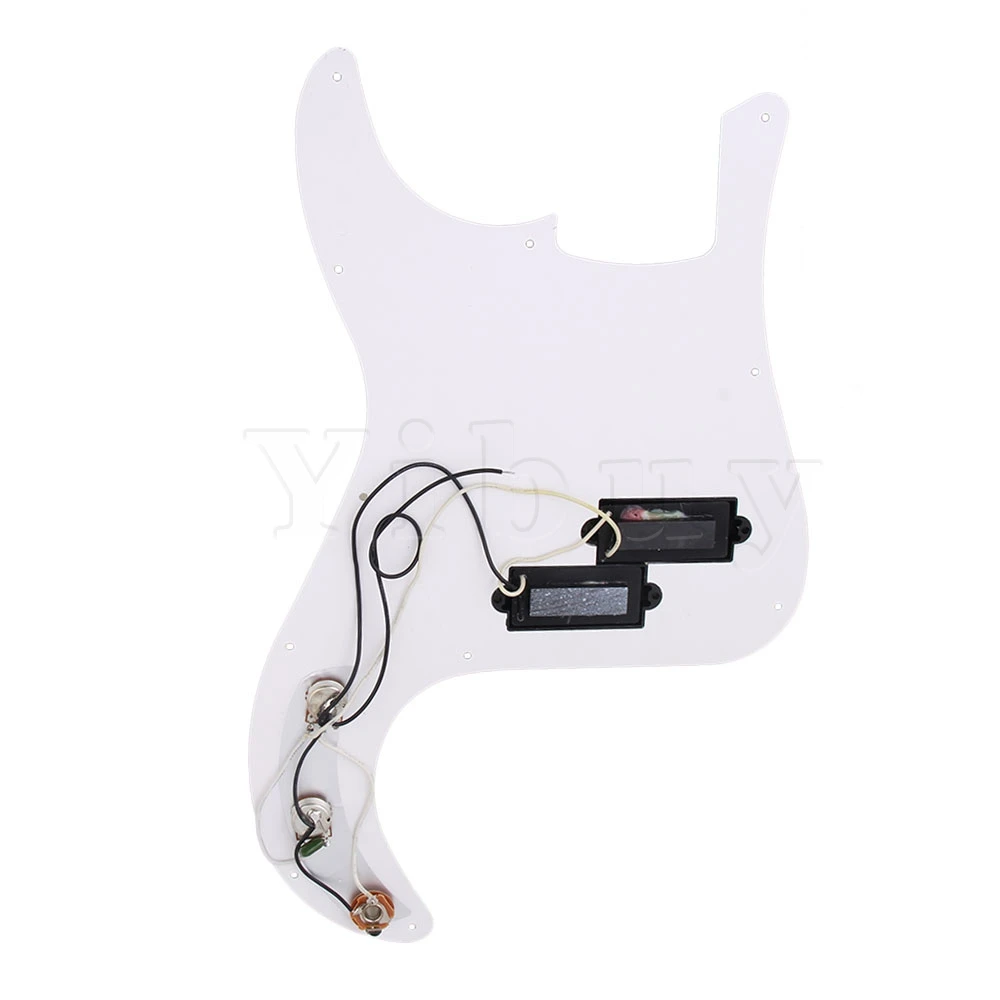 Yibuy Prewired Faux Tortoise Shell Pb Bass Pickguard набор звукоснимателей