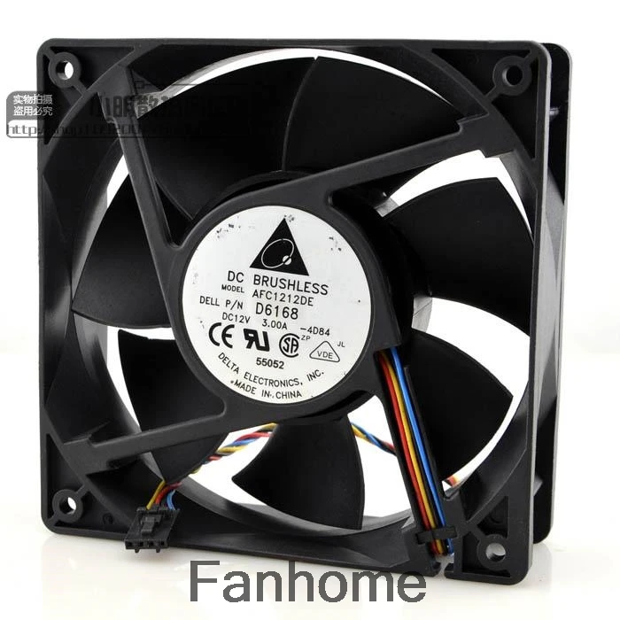 Для Delta AFC1212DE 12038 12V 3.00A большой объем воздуха 154.5CFM PWM контроль температуры