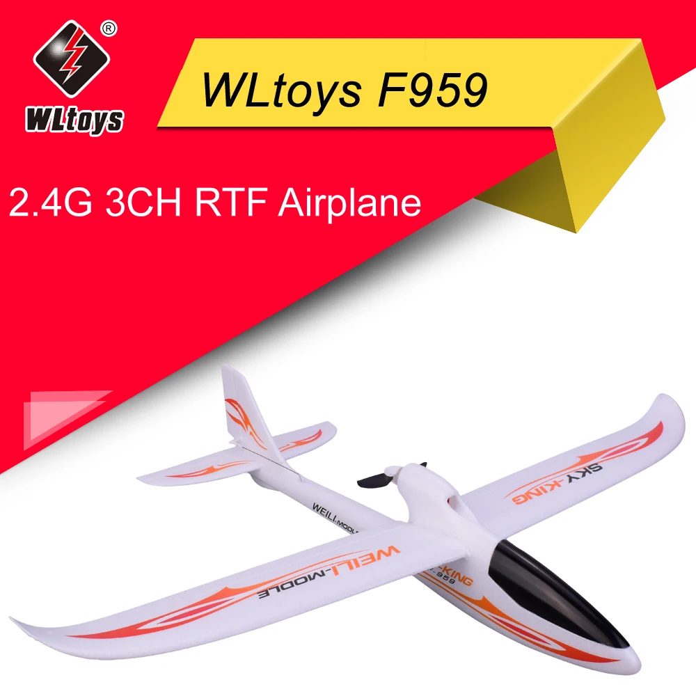 WLtoys F959 Sky-king 2 4G 3CH Wingspan RTF Радиоуправляемый самолет с дистанционным управлением