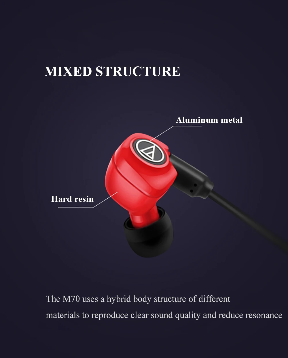 Оригинальные наушники Audio-Technica ATH-IM70, профессиональные мониторные наушники, двойные динамические наушники-вкладыши, 3,5 мм, l-образный гибочный штекер, наушники