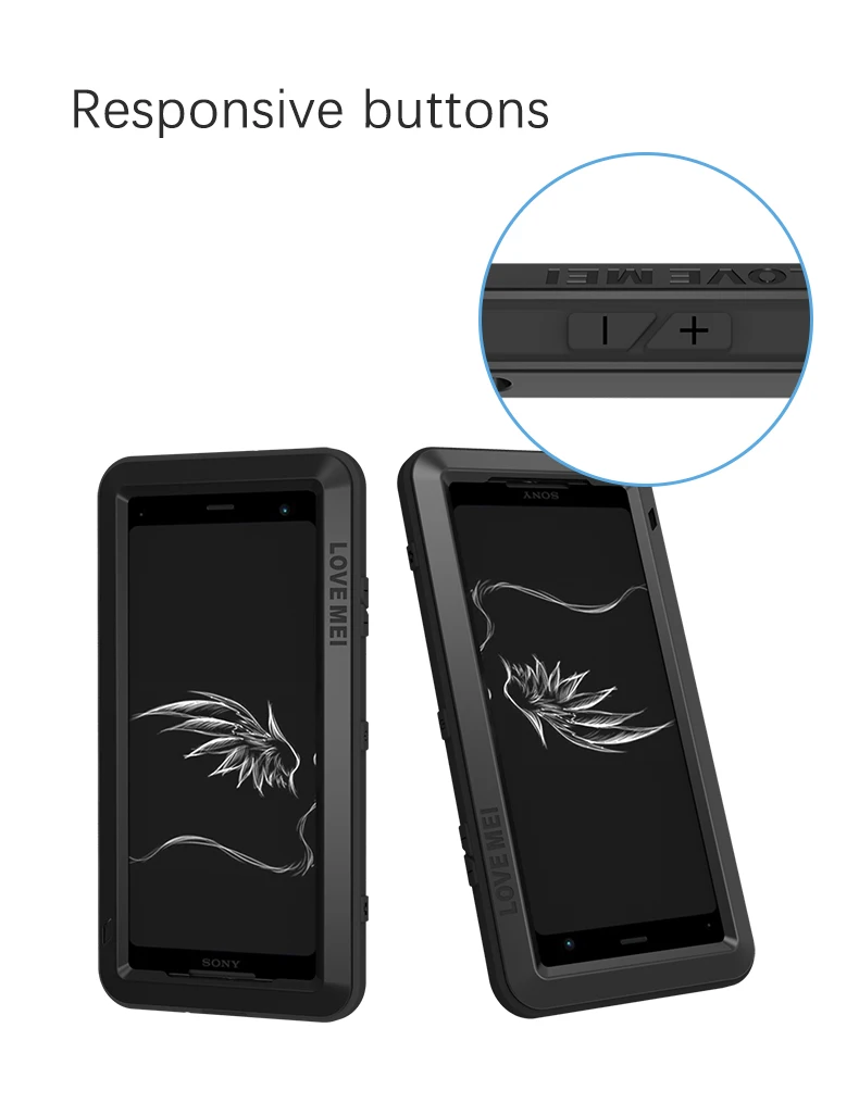 Алюминиевый металлический чехол для Sony Xperia XZ3 водонепроницаемый полноразмерный