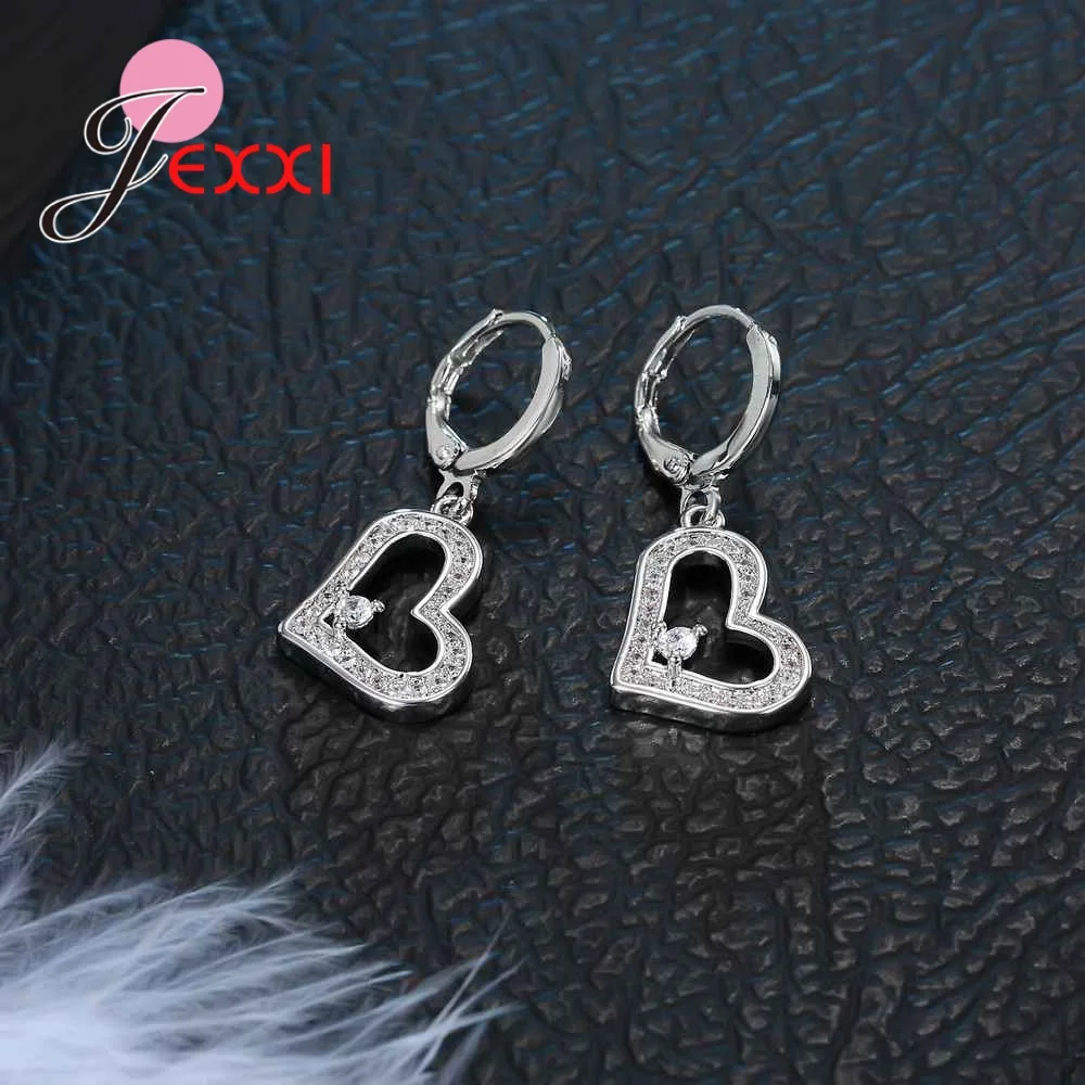Женские серьги кольца из серебра 925 пробы с фианитами|silver jewelry|925 sterling silver jewelrysterling