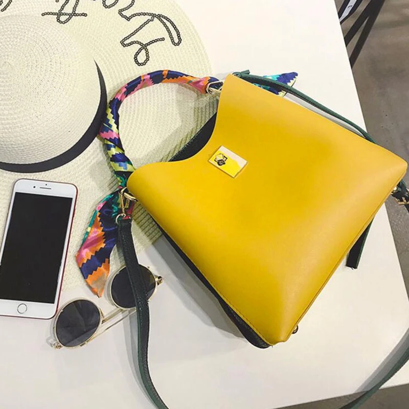 Женская сумка мешок из ПУ кожи с лентой|sac fashion|fashion handbaghandbags fashion |
