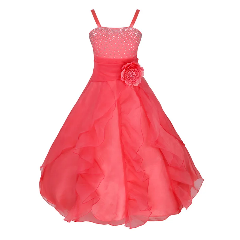 Elegant Girls Dress Gowns Kids Princess Wedding Party Wear Evening Prom Birthday Frocks Bridesmaid Clothing | Детская одежда и