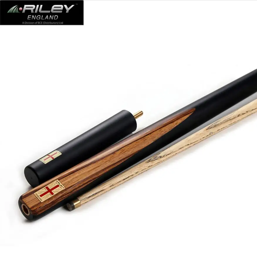 melhor Riley RES-100 Snooder Cue Com 3/4 Snooker Cue Caso Conjunto 9.5mm Ponta Preto 8 Handmadeb Kit De Bilhar Profissional China