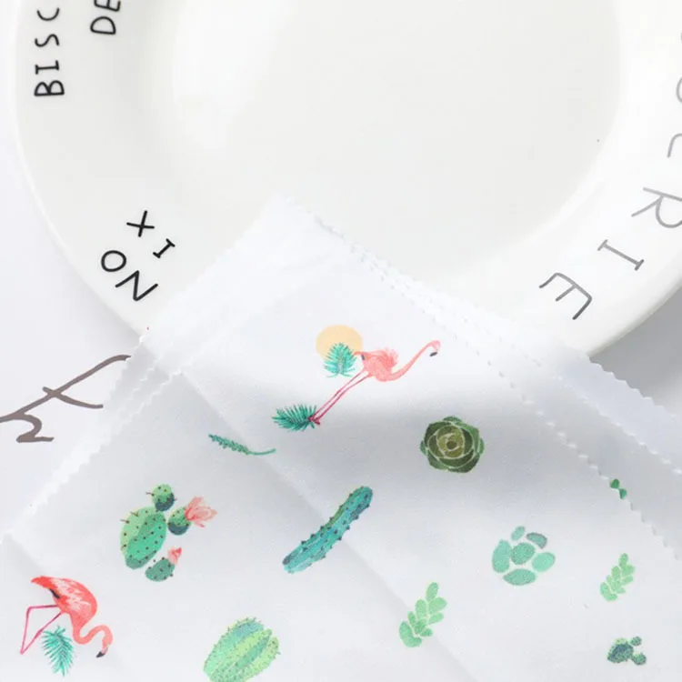 3 pcslot high quality glasses cleaner flamingo 1417cm microfiber glasses cleaning cloth for lens phone screen cleaning wipes free global shipping