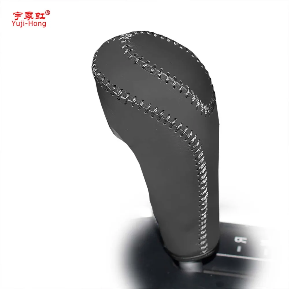 

Yuji-Hong Car Gear Covers Case for Volvo C70 2008-2010 Automatic Shift Covers Genuine Leather Collars Car-styling Black