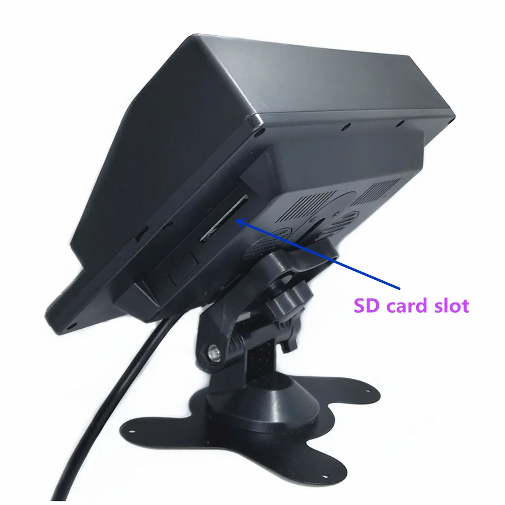 Новый 7 дюймовый раздельный экран IPS 2 1024*600 AHD автомобильный монитор регистратор DVR