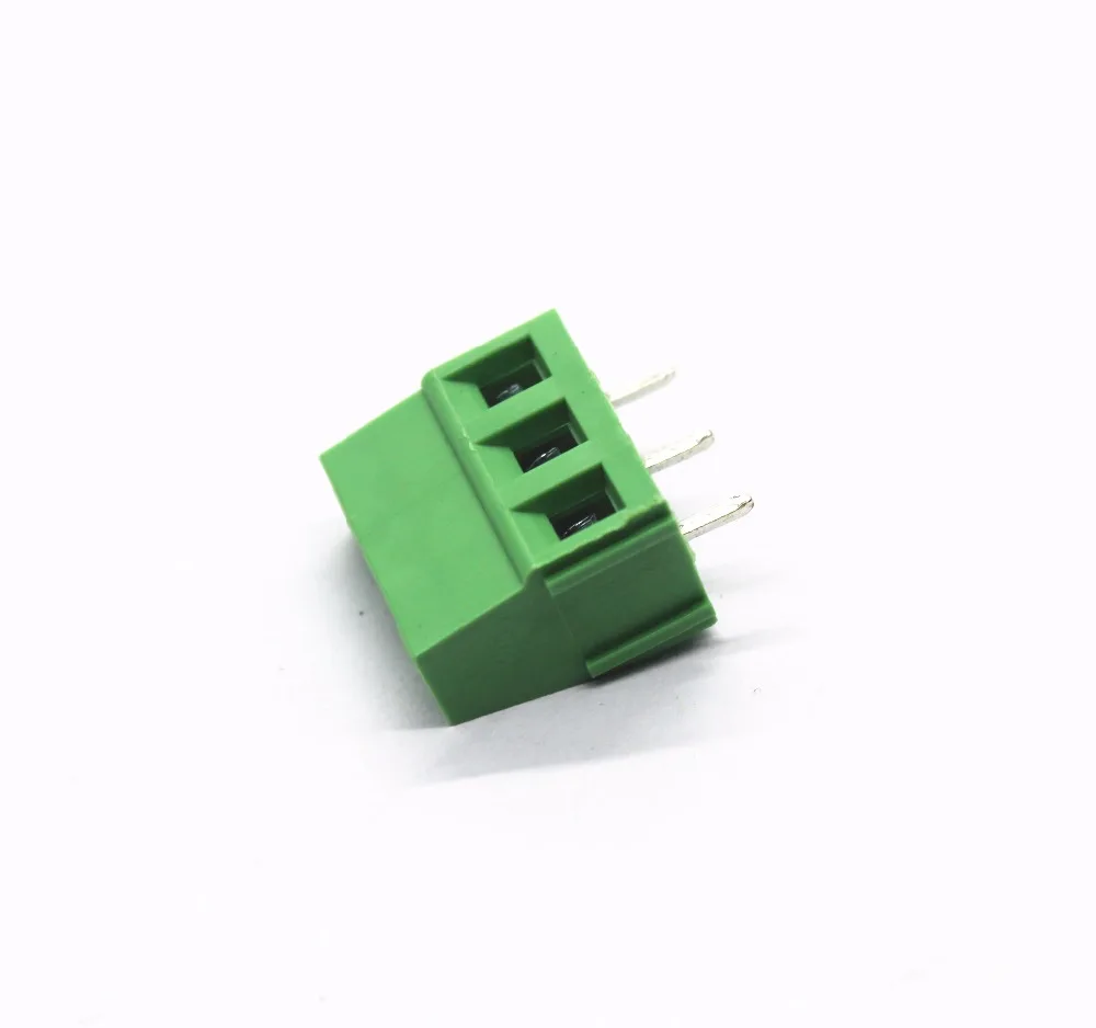10 шт./лот KF301-3P шаг 5 0 мм прямой контакт 3 P винт PCB клеммный блок разъем зеленый |
