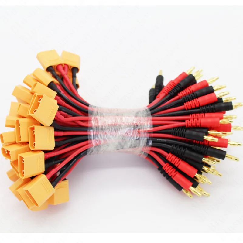 50 шт./лот XT60/XT90 Разъем 4 0 типа &quotбанан&quot зарядный кабель 14AWG 150 мм для RC модель