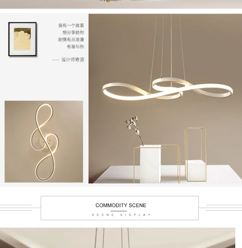 Minimalism DIY Hanging Modern Led Pendant Lights For Dining Room Bar suspension luminaire suspendu Pendant Lamp Lighting Fixture