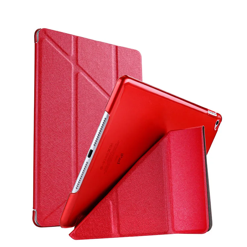 Силиконовый чехол из искусственной кожи для iPadMini 4, чехол, мягкая задняя крышка, трехслойная подставка, умный чехол для Apple iPadMini4, 7,9 дюймов, чехол для планшета