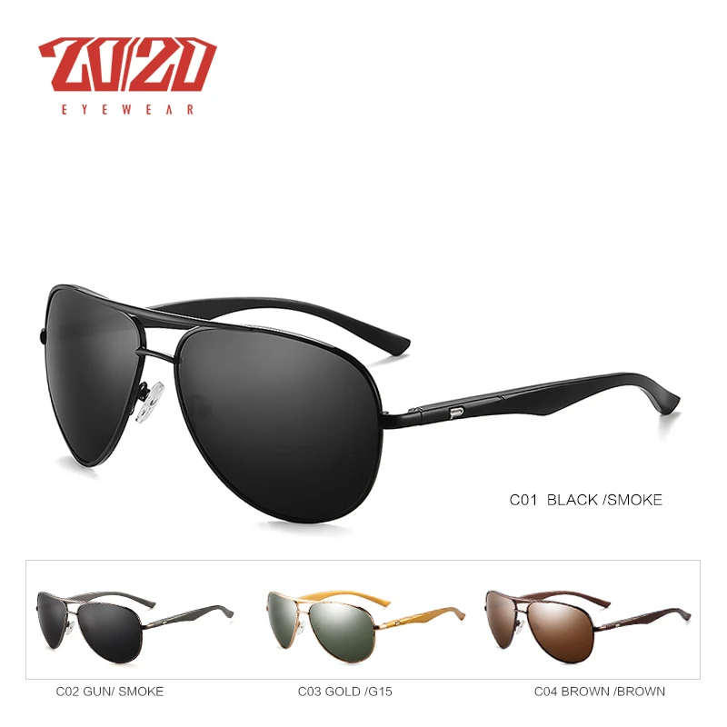 20/20 Алюминиевый Поляризованные Солнцезащитные Очки Моды для Мужчин Солнцезащитные Очки Путешествия Вождения Мужской Очки cuculos PZ7006