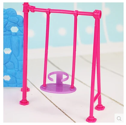 Бесплатная доставка горка для парка развлечений куклы аксессуары Барби игровой