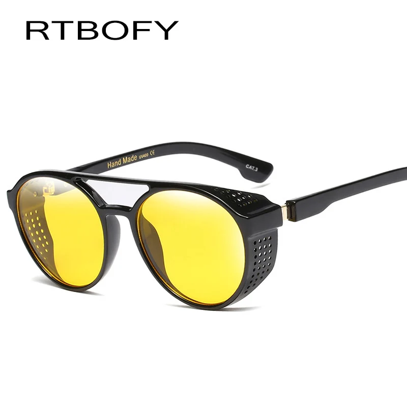 RTBOFY стимпанк Солнцезащитные очки для мужчин и женщин Винтажный дизайн оттенки