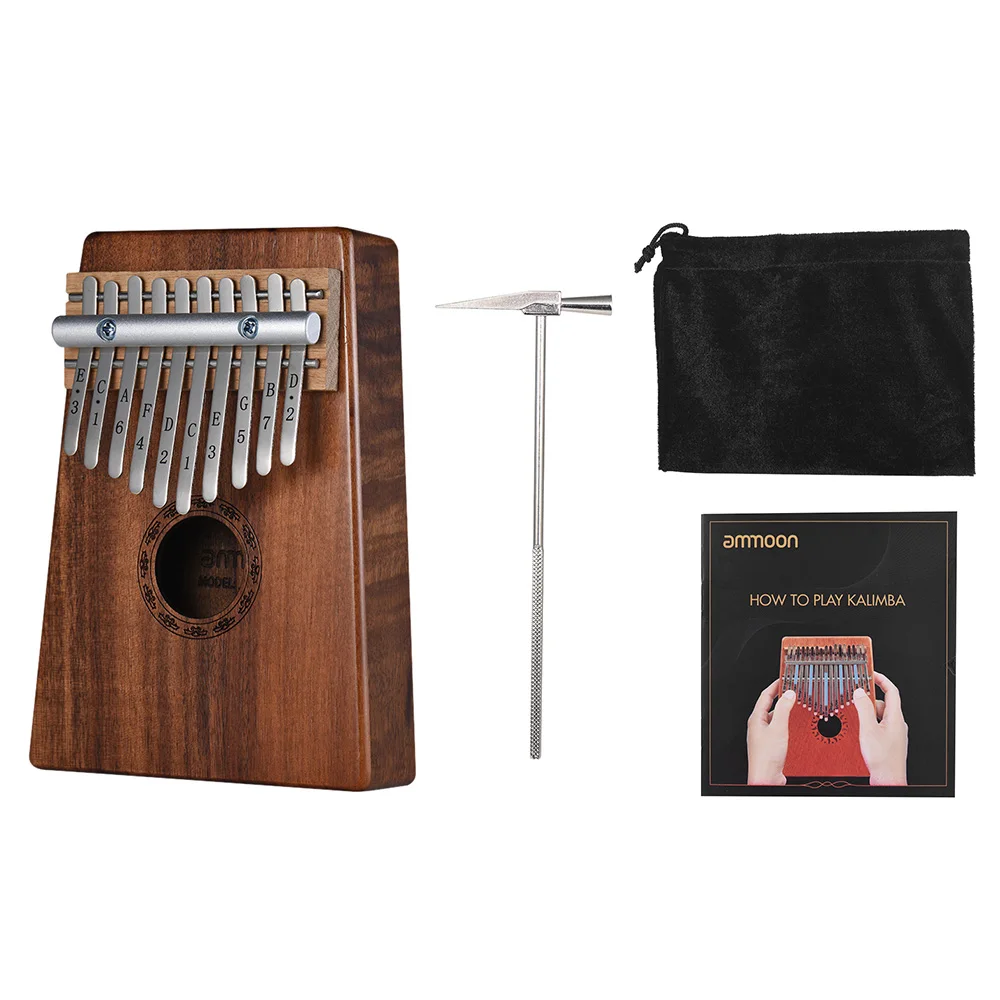Ammoon AKP-10K калимба 10 клавиши игрушечное пианино Mbira санза Гавайский КоА во