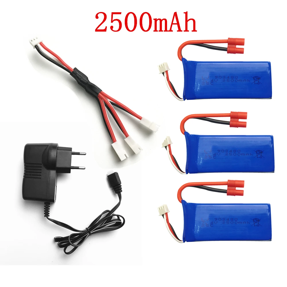 7 4 в 2500 мач для Syma X8C X8W X8G X8HC X8HW X8HG запчасти зарядного устройства радиоуправляемого