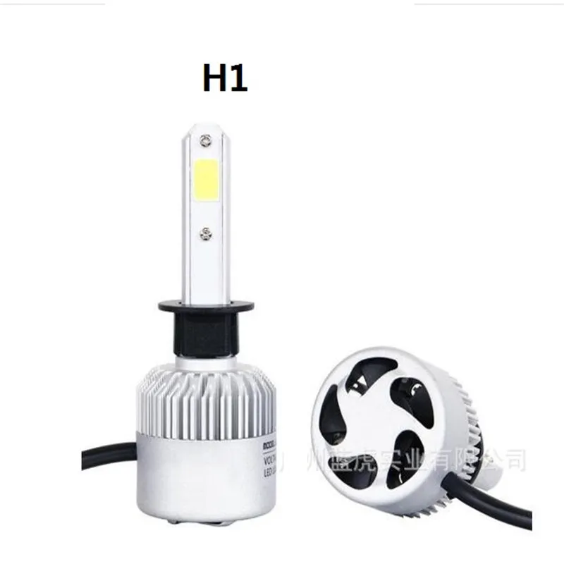 2 шт. S2 H7 H4 светодиодный лампы фар автомобиля H11 H1 H13 H3 H27 9005/HB3 9006/HB4 9007 один подол короче спереди и длиннее сзади) Луч 72W фары для 8000LM авто фары светодиодный s