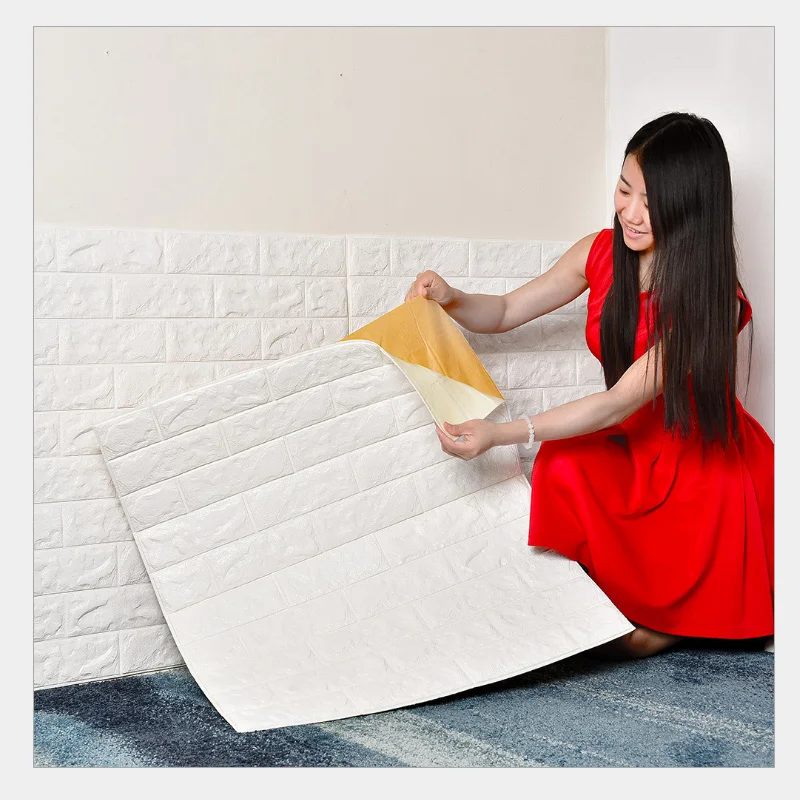 DIY 3D настенные стикеры PE Foam Safty домашний декор обои Настенный кирпичная гостиная