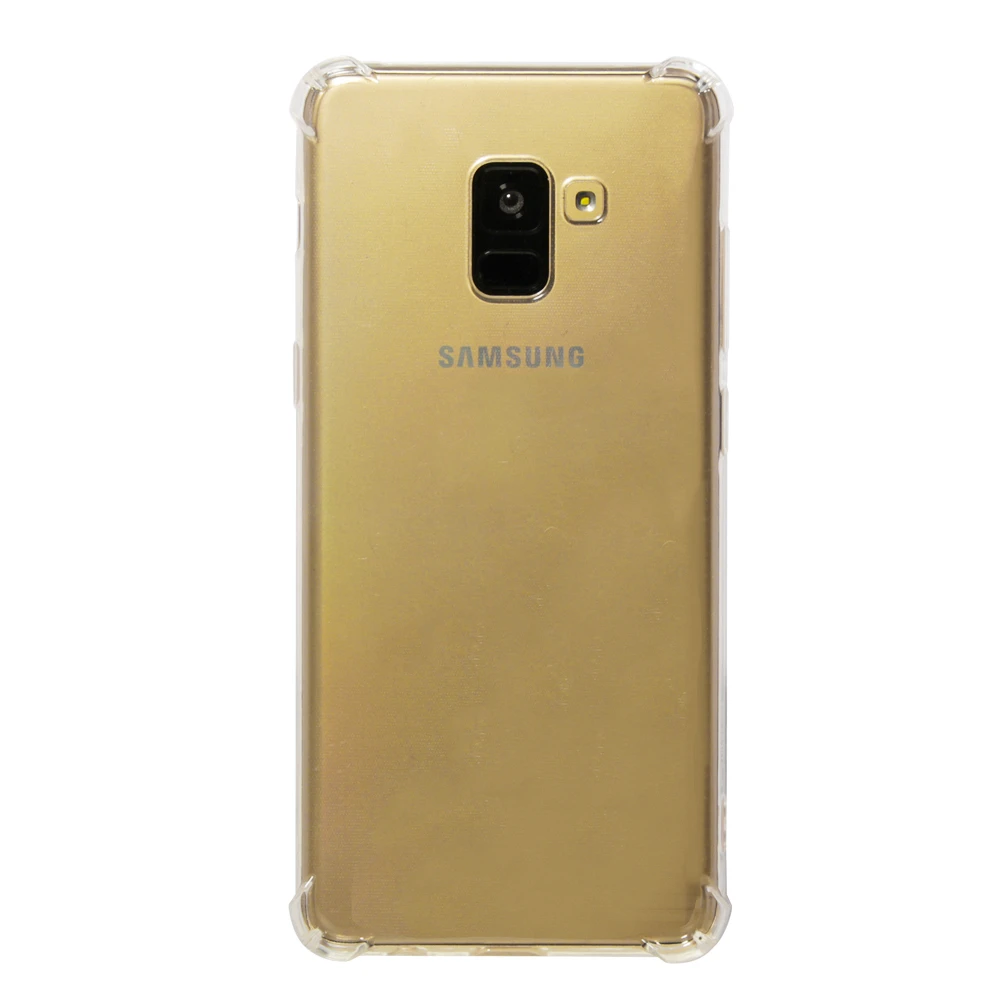 High quality transparent reinforced Anti-falling Soft Silicone phone case For Samsung Galaxy A8+ A8 Plus 2018 coque funda cover |